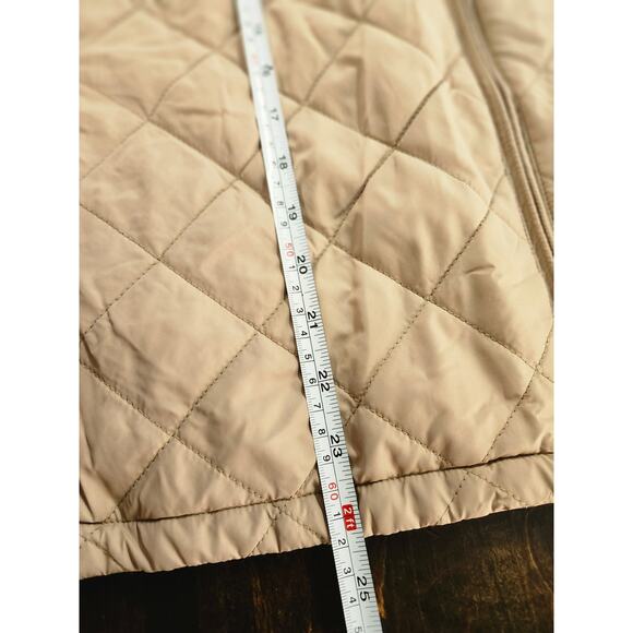 Lauren Ralph Lauren XL Quilted Full Zip VEST Khaki Equestrian - Picture 11 of 13